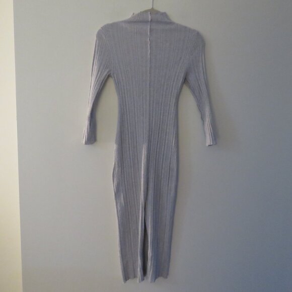 ANTHROPOLOGIE DAILY PRACTICE Textured Column Sweater Dress in Heathered Gray XXS - Picture 13 of 16